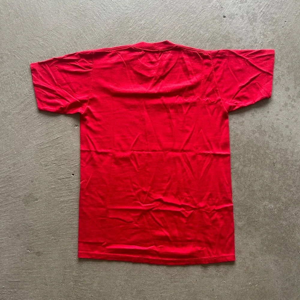 Vintage 80s Schweigert Meats Shirt Size Medium Red Wiener Champion Hot Dog